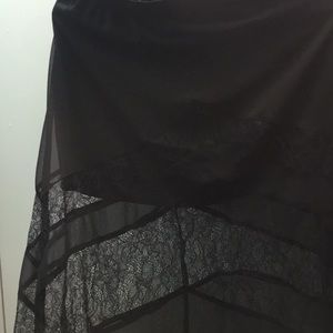 Express maxi skirt black lace